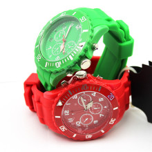 waterproof quartz silicone talking watch