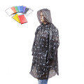 poncho de lluvia transparente PE desechable