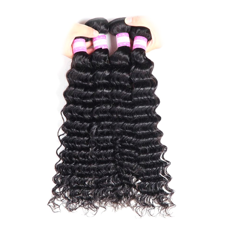 Brazilian Hair China Suppliers, Peruvian Deep Curly Wavy Hair bundle With Human Hair lace closure