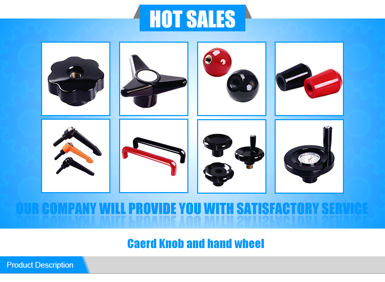 Plastic Head Thread Black handle Screw Bakelite Knob cheap oem/odm adjustable screw knobs