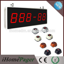 Restaurant remote wireless calling system big led screen receiver