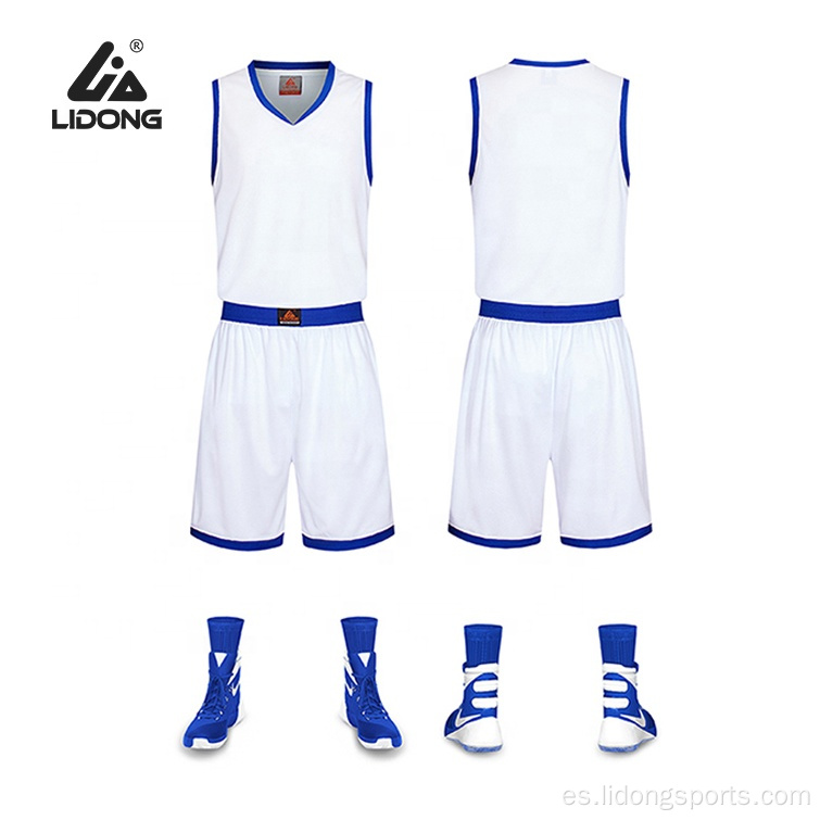 Uniforme de camiseta de baloncesto de diseño personalizado sublimado al por mayor
