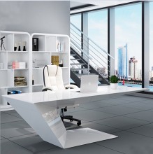 Modern White Marble Computer Desk for Boss or President
