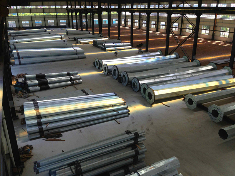 25M Galvanized Pole For Telecommunication