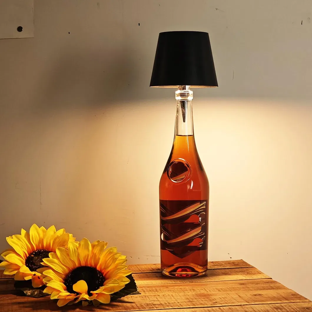 Modern Premium Touch Control LED Ambient Wine Bottle Stopper Lamp