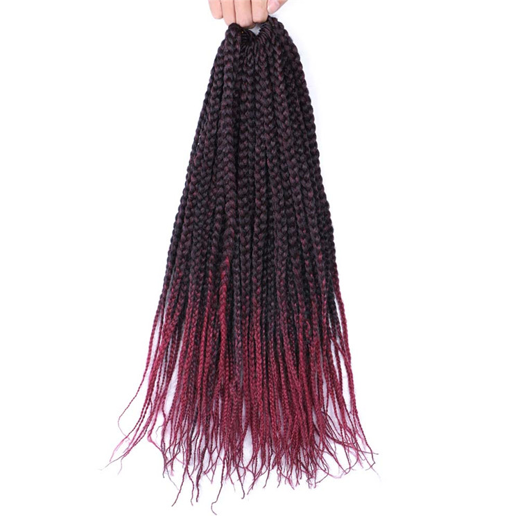 Protective Easy Crochet Hair Box Braids 18inch 22strands 90gram Factory Wholesale African Darling Braids Synthetic Extension