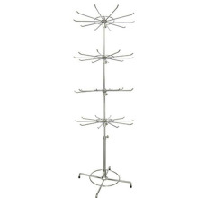 4-Tier Fashion Metal Spinner Floor Rack