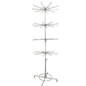 4-Tier Fashion Metal Spinner Floor Rack