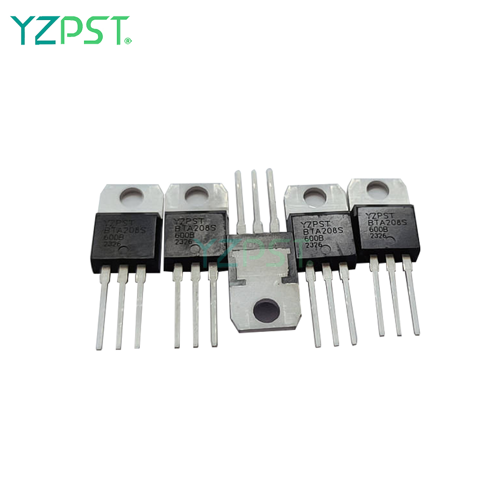 600A BTA208S-600B TO-220 TRIAC Cocok untuk Sakelar AC Tujuan Umum