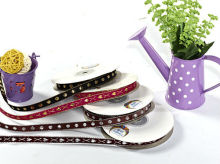 colorful attractive jaquard polyester ribbon