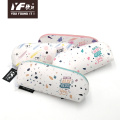 Popular simple color embroidery partysu pu pencil case