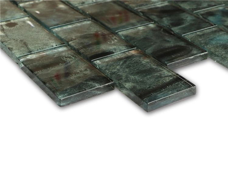 8mm Thick Hand Printing Glass Crystal Mosaic Tile for Fountains