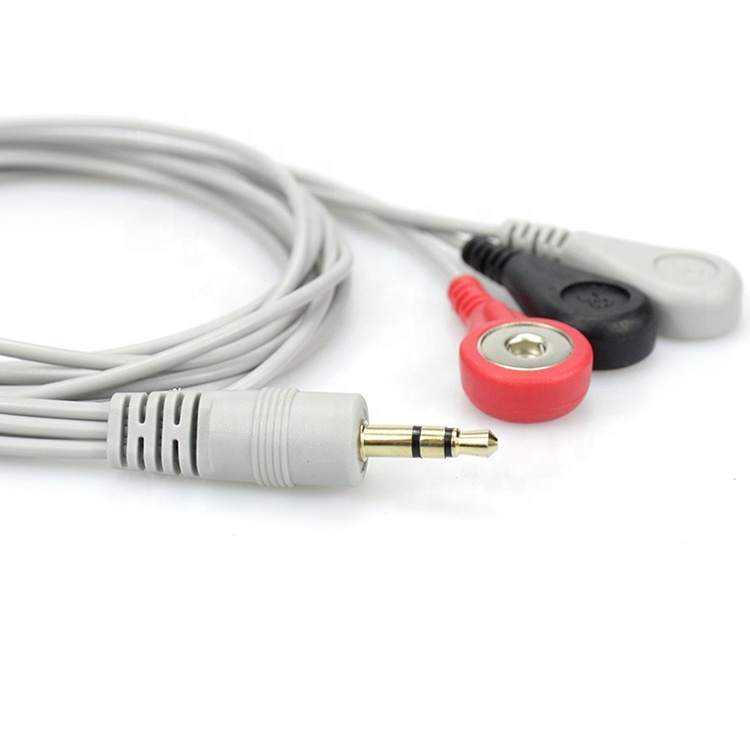 China Factory Custom Tens Snap Electrode Medical Wire Snap Κουμπί μολύβδου 10 6 3 καλώδιο ECG μολύβδου για συσκευές EMS