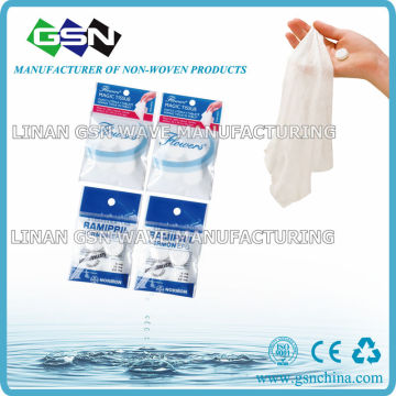Magic Compressed Tissue/Coin Tissue/compressed facial magic towel in 4pc color bag