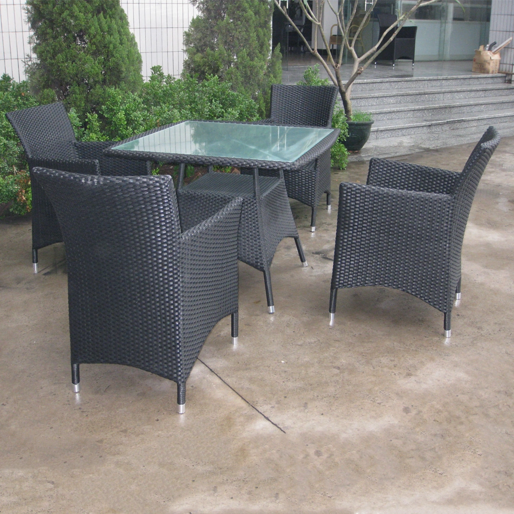 2022 New Design Strong Outdoor Restaurant Poly Wood Indoor Plastic Wood Aluminum Frame Natural Teak or Chinese Ash Wooden Resin Top Table