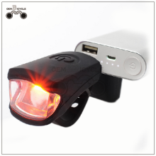 USB rechargeable bicycle light Silicone bike head light