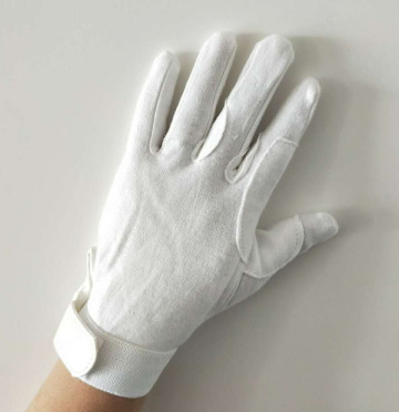 Deluxe dotted Gloves White