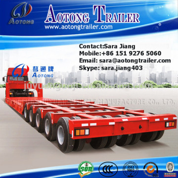 100-200tons Hyraulic Multi Axles Low Bed/Lowboy Semi Trailer For Sale
