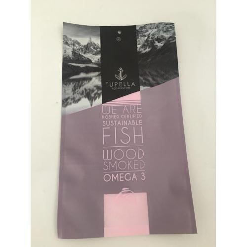 Fronze Fish Packaging Bag avec fermeture éclair