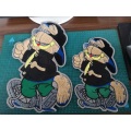 Chenille Embroidery cat patch towel ป้ายการ์ตูน