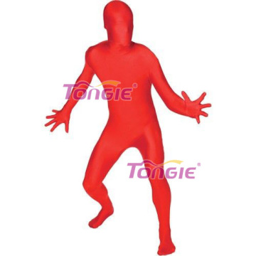 2016 Fahioned The New Design Red Zentai Sexy Spandex Catsuit