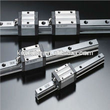 Linear slide bearing with linear bearing block