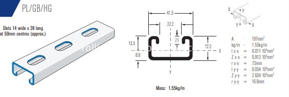 CNC Strut Channel Roll Forming Line