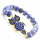 Sodalite Gemstone Bracelet with alloy Owl Piece