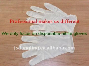 3.0 mil thin white nitrile gloves gant