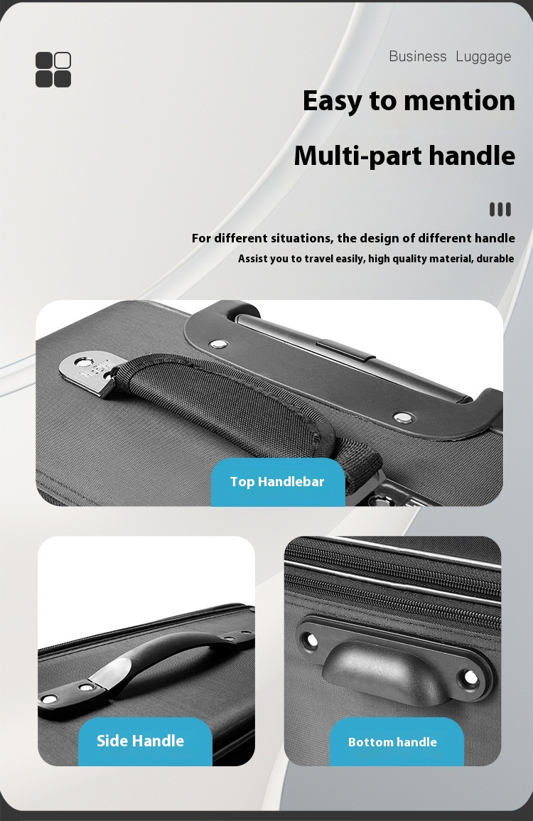 ကြီးမားသောစွမ်းရည်အောက်စ်ဖို့ဖောလန့်အထည်လွှင့်စက်အိတ်အသေး Large Capacity Oxford Cloth Trolley Bag Case