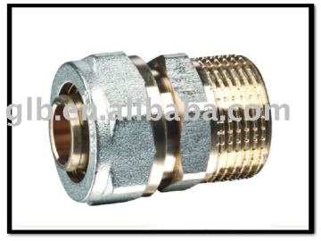Brass screw fittings for multilayer pex al pex pipes