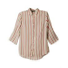 Astylish Women V Neck Striped  Blouses Tops