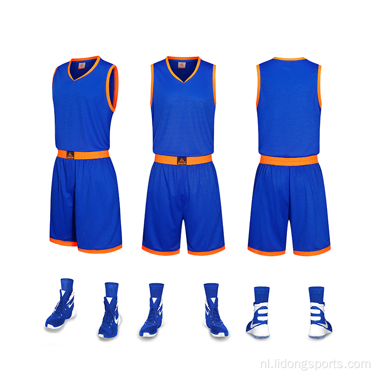 Nieuw ontwerp goedkope aangepaste basketball jerseys uniformen