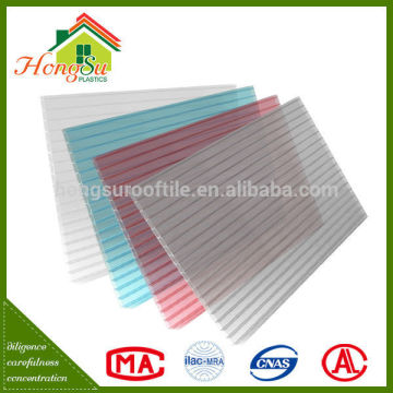 Easy maintenance sound insulation multilayer polycarbonate sheets