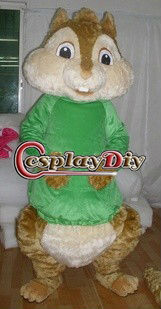 Lovely animal mascot Chipmunk Theodore costume from a classic film character