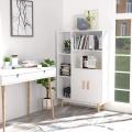 House White Bookcase With Door