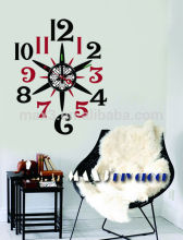 Small size 10A233 watch wall sticker clock world time clock for home decoration