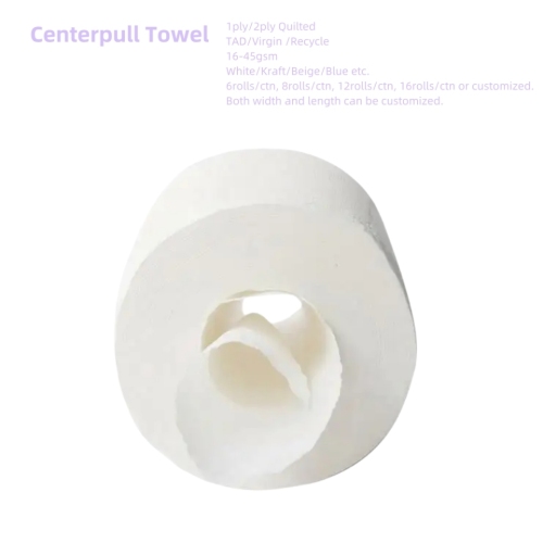 Schnell absorbierende perforierte 2 -lotisch gesteppte Centerpull -Handtuch
