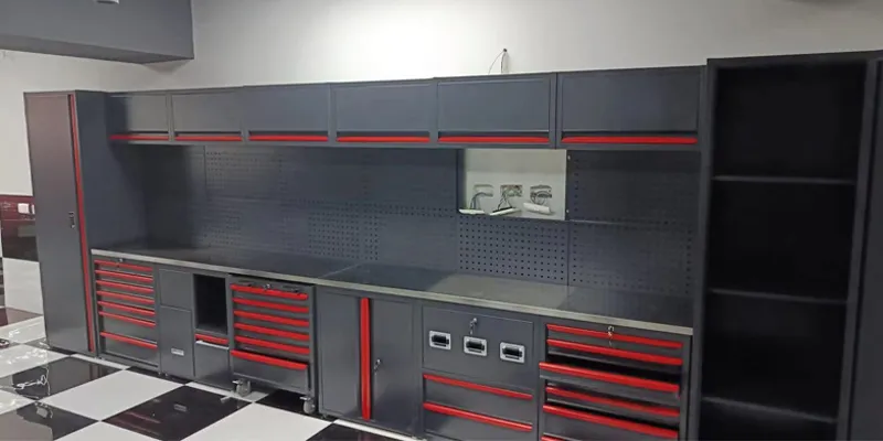 Free Combination Heavy Duty Garage Storage Workshop Tool Cabinet Workbench