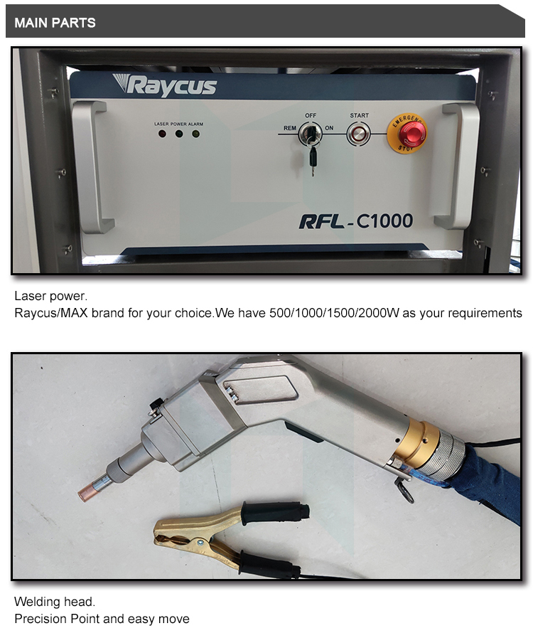 300watt 500w 1000w portable fiber laser welding machine equipment for metal material laser welder price for sale