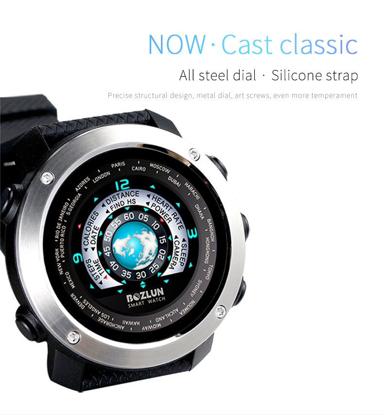 2018 new arrival digital 3D smart wrist watch