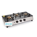 Glen 3 Burners SS Plus Glass Gas Stove