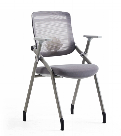 Cadeira de treinamento dobrável cinza Grey folding training chair