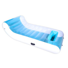 Juguetes de piscina de verano de verano personalizados flotando azul inflable