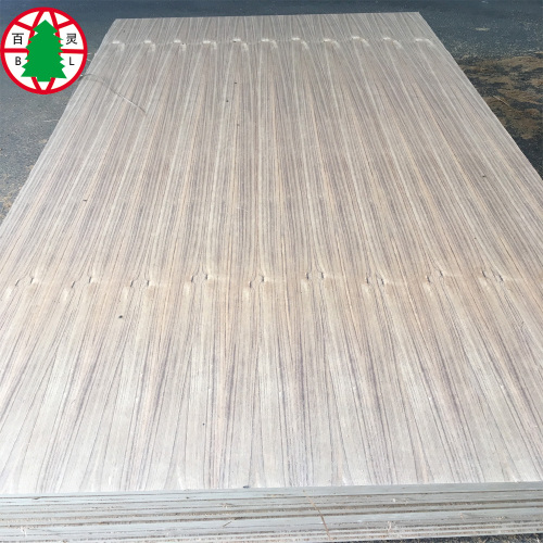 Panneau latté de placage de teck de Natual 1220x2440x18mm