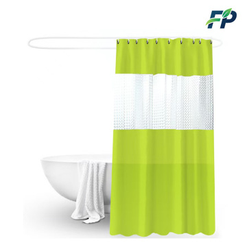 Green PEVA shower curtain waterproof bathroom curtain