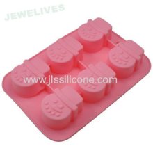 6-cavity Snow Man Shaped Silicone Cake Baking Pans?