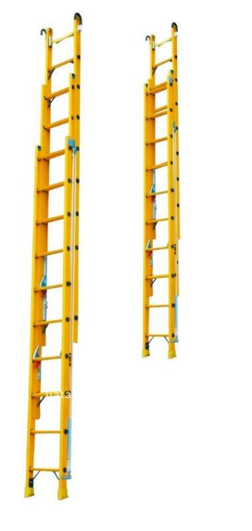 Fiberglass extension ladder