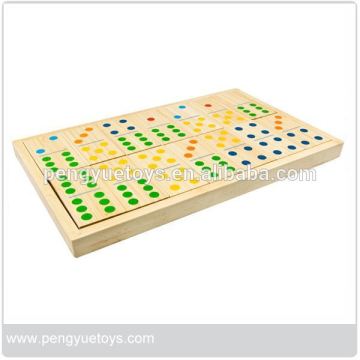 Domino in Wooden Box	,	Wooden Toys Dominoes	,	Domino in leather Box