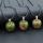 3D Unakite Apple Pendant Necklace for Women Girls